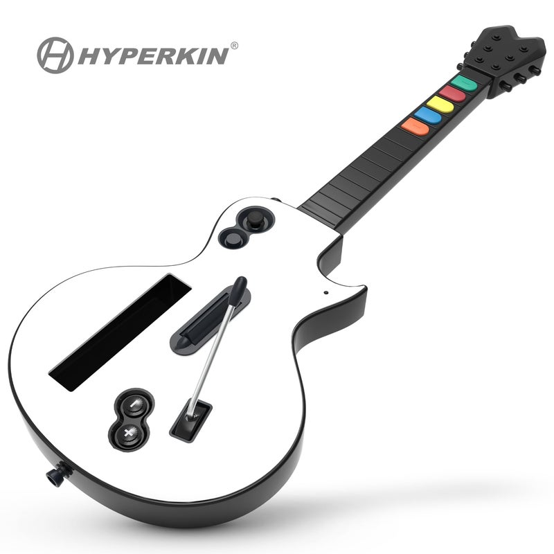 Hyperkin - Hyper Strummer - Wireless Wii Guitar Controller with Strap - Compatible with Guitar Hero and Rock Band Games (EXCLUDING: Rock Band 1) - Image 1